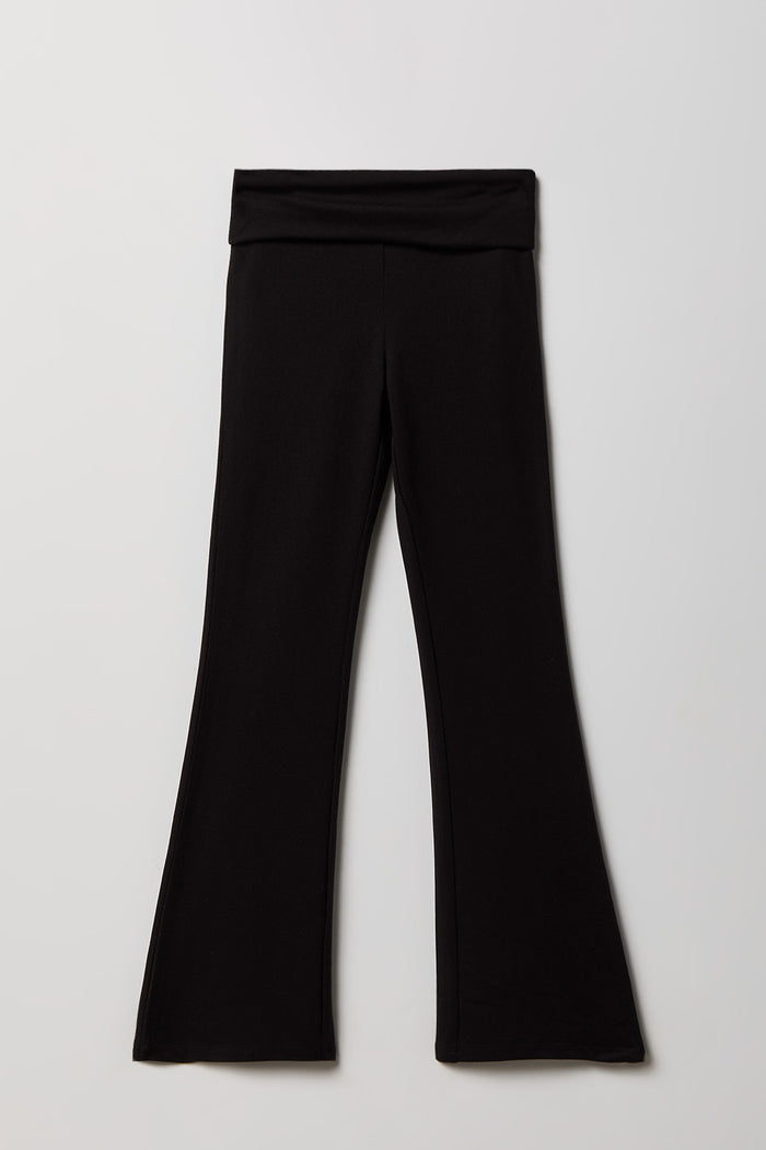 Girls Foldover Waist Flare Legging