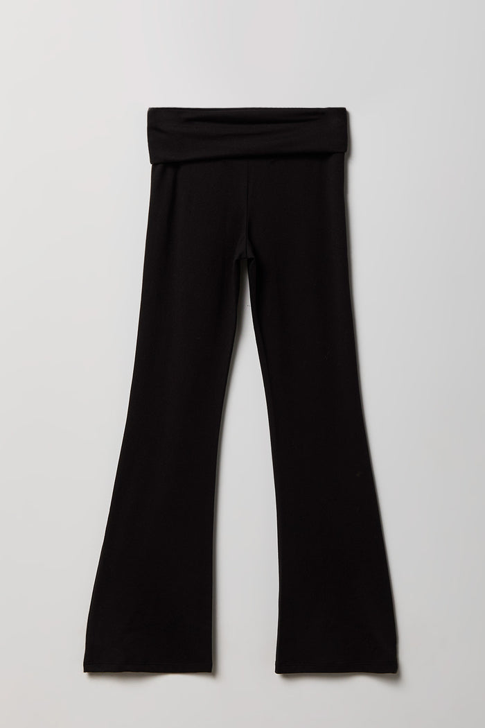 Girls Foldover Waist Flare Legging