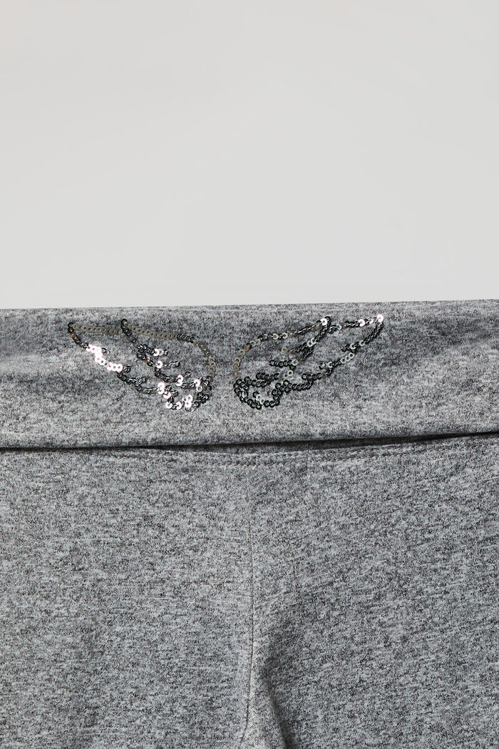 Girls Foldover Waist Flare Legging