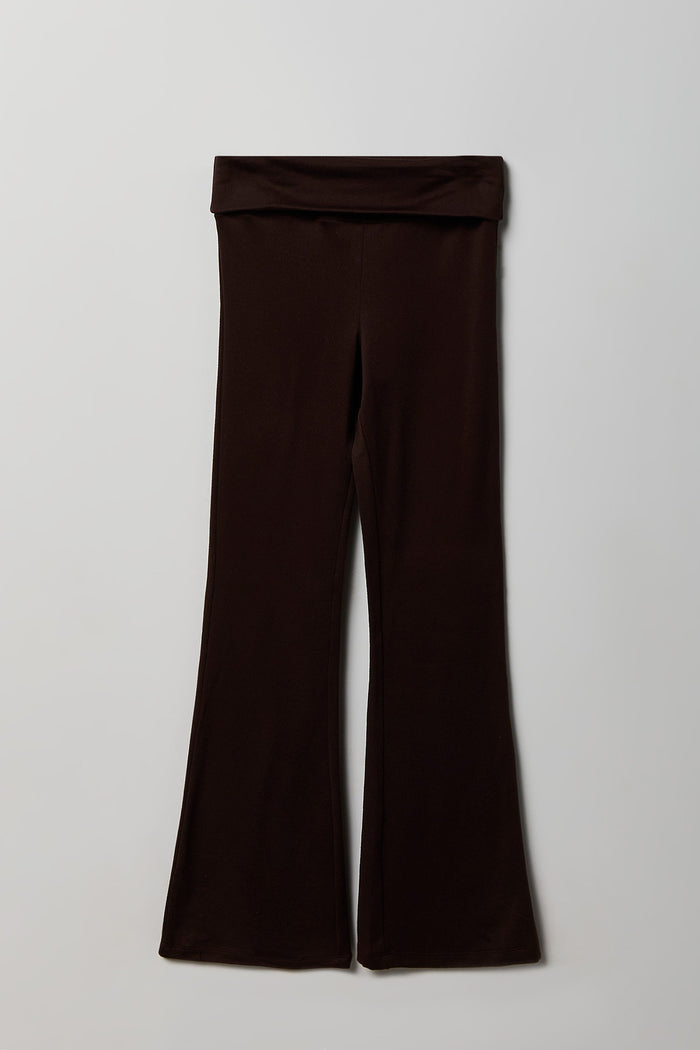 Girls Foldover Waist Flare Legging