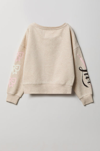 Girls Graphic Fleece Sweatshirt
