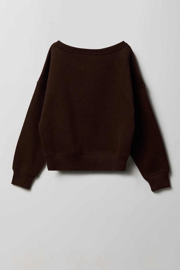 Girls Graphic Fleece Sweatshirt