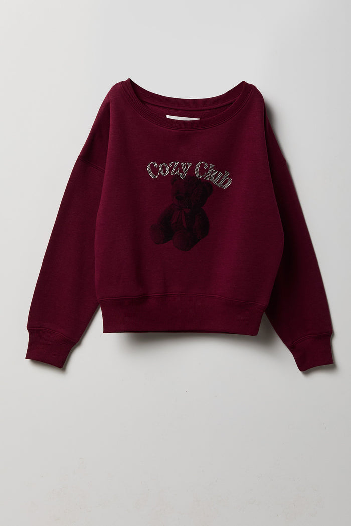 Girls Graphic Fleece Sweatshirt