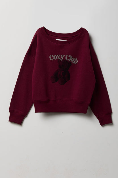Girls Graphic Fleece Sweatshirt