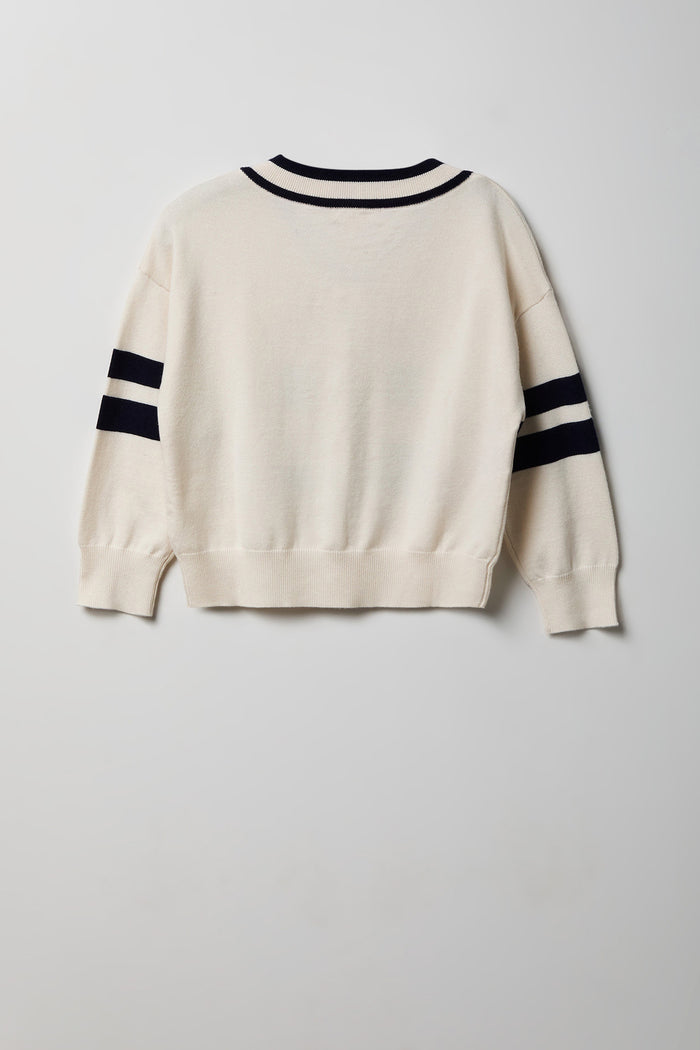 Girls Jacquard Knit Sweater
