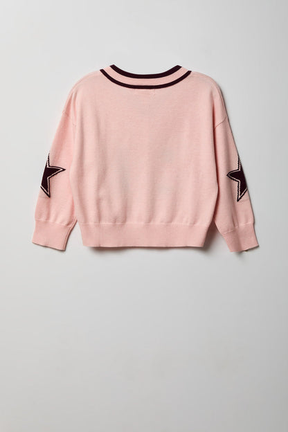 Girls Jacquard Knit Sweater