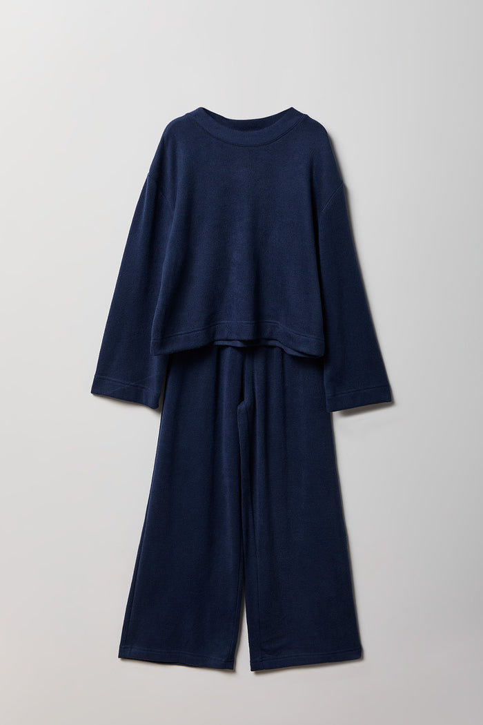 Girls Long Sleeve Top & Wide Leg Pant Set