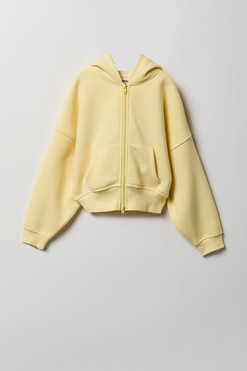 Girls Luxe Fleece Oversized Zip Hoodie