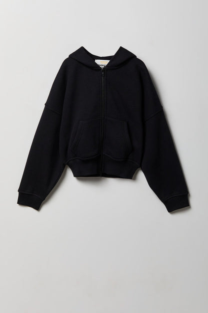 Girls Luxe Fleece Oversized Zip Hoodie