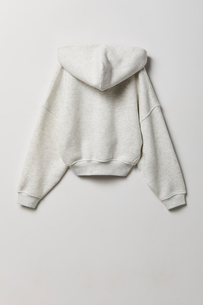 Girls Luxe Fleece Oversized Zip Hoodie