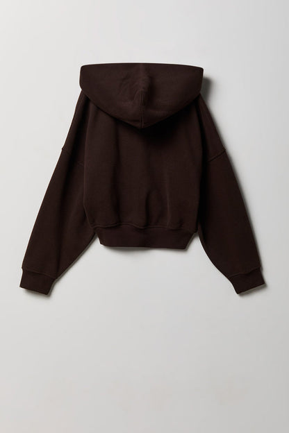 Girls Luxe Fleece Oversized Zip Hoodie