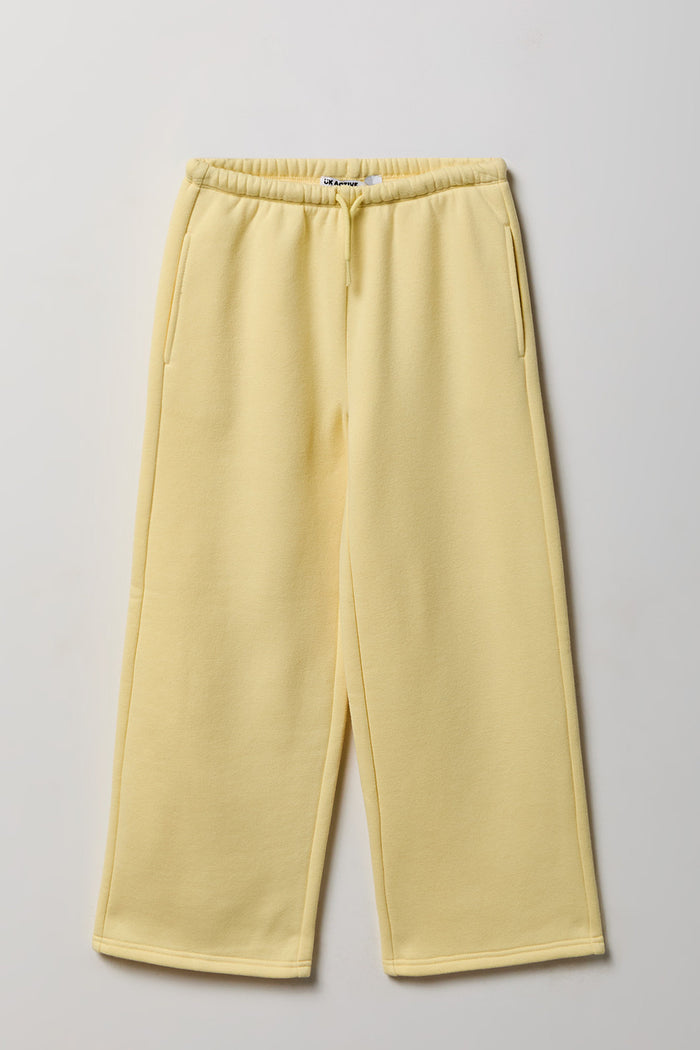 Girls Luxe Fleece Wide Leg Sweatpant