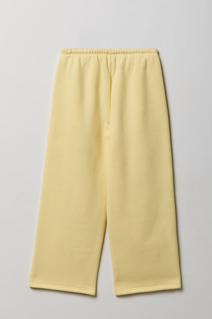 Girls Luxe Fleece Wide Leg Sweatpant