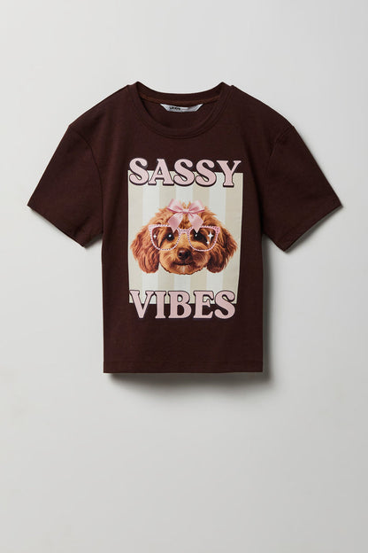Girls Rhinestone Graphic T-Shirt