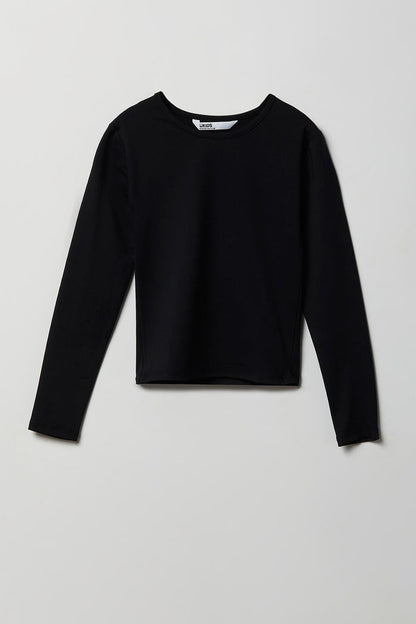 Girls Ribbed Long Sleeve Top