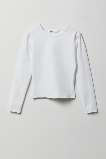 Girls Ribbed Long Sleeve Top