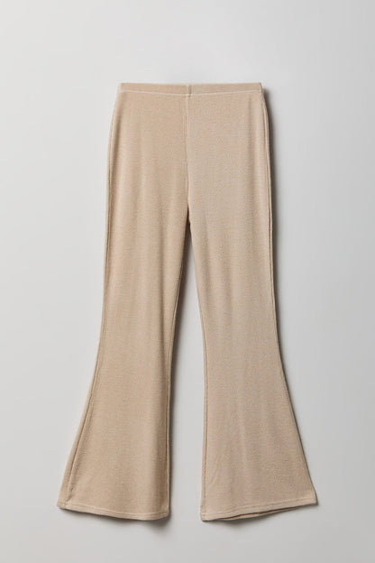 Girls Ruched Long Sleeve & Flare Pant Set