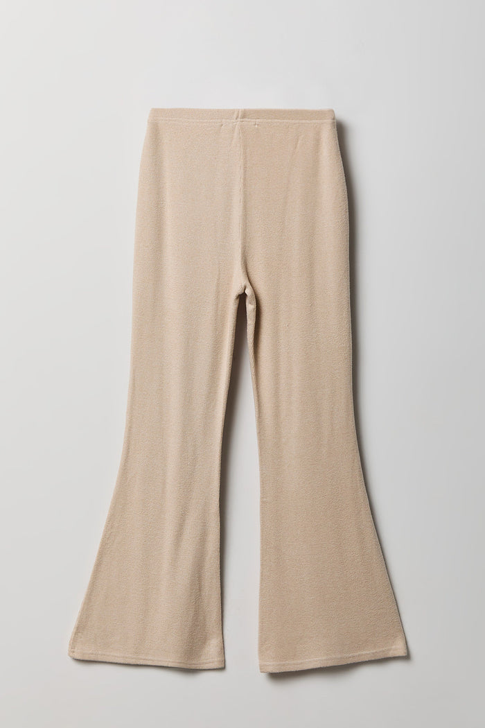 Girls Ruched Long Sleeve & Flare Pant Set