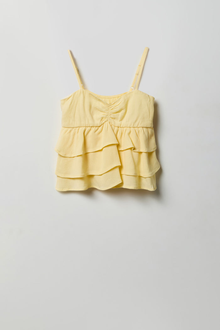 Girls Ruffle Tank