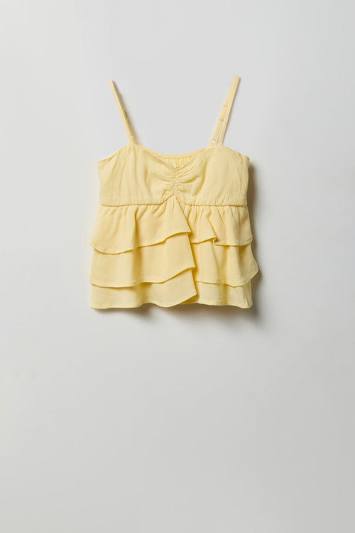 Girls Ruffle Tank