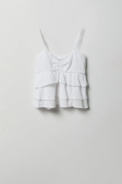 Girls Ruffle Tank