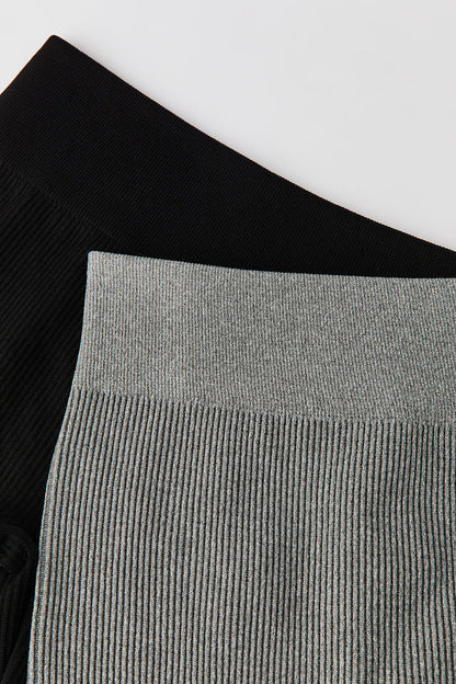 Girls Seamless Ribbed Legging (2 Pack)