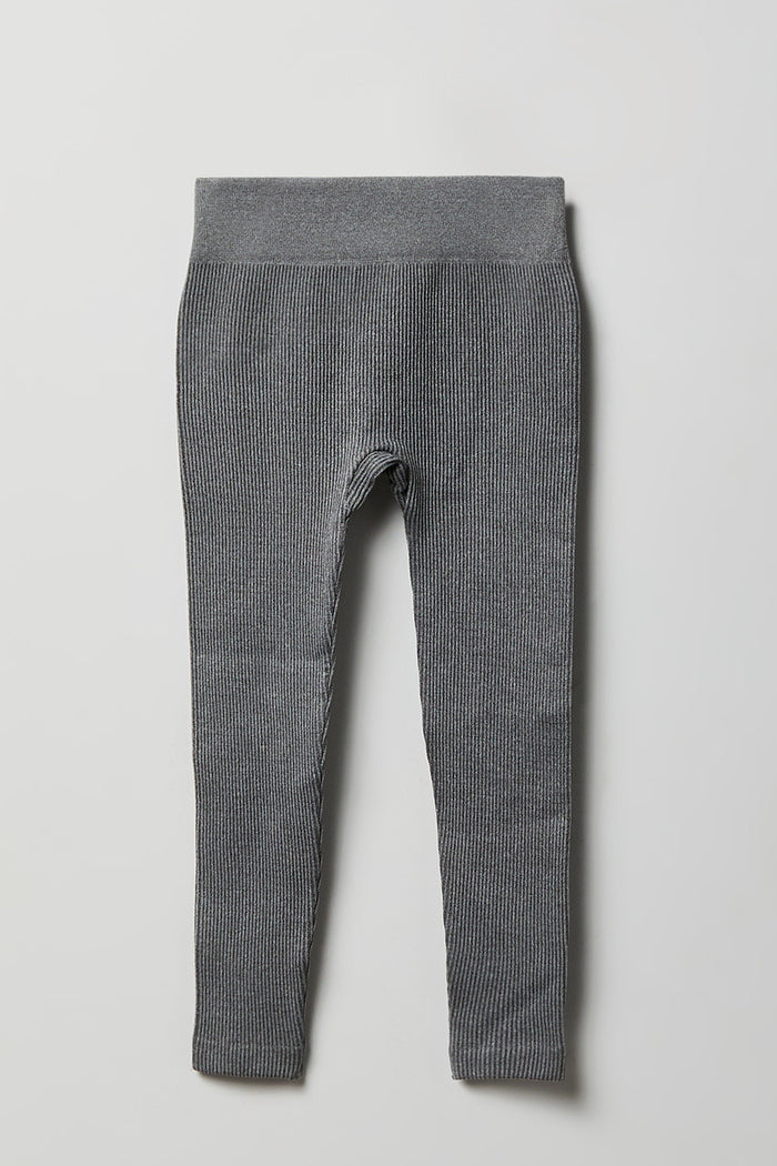 Girls Seamless Ribbed Legging (2 Pack)