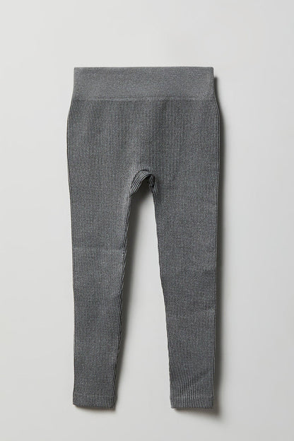 Girls Seamless Ribbed Legging (2 Pack)