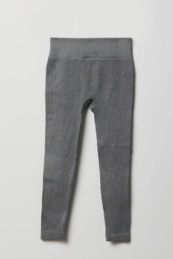 Girls Seamless Ribbed Legging (2 Pack)