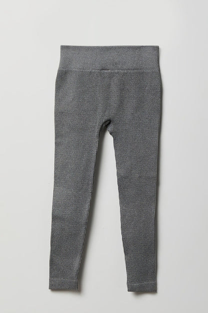 Girls Seamless Ribbed Legging (2 Pack)