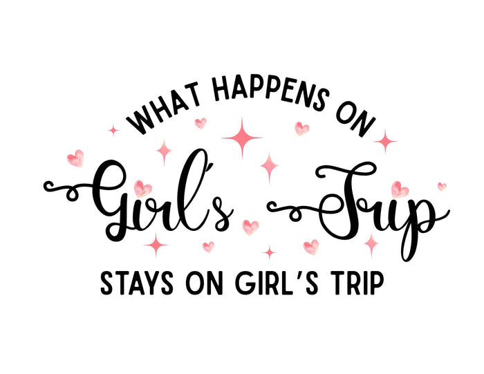 570. Girls' Trip: What Happens on Tour Zipper Makeup Bag - FREE Shipping! - Whippie's