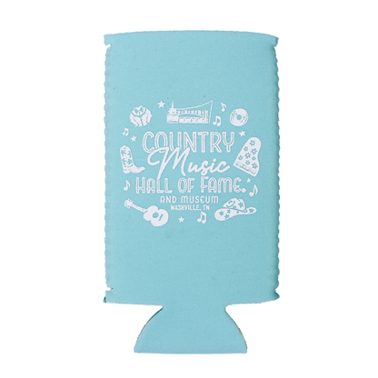 GIRLY COLLAGE SLIM CAN KOOZIE