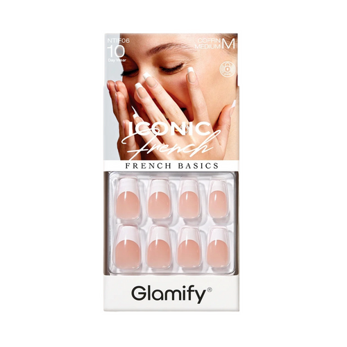 Glamify Iconic French Press On Nails [Coffin Medium] #NTIF06