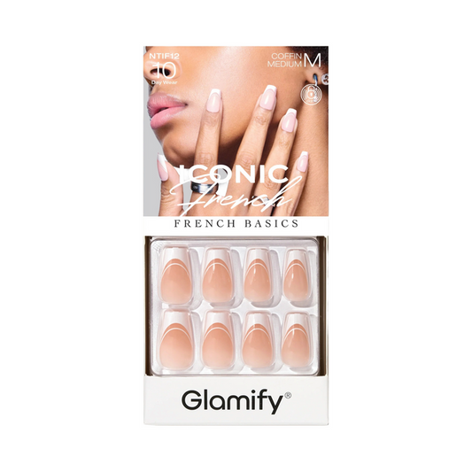 Glamify Iconic French Press On Nails [Coffin Medium] #NTIF12