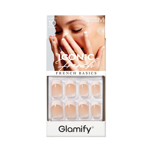 Glamify Iconic French Press On Nails [Square Medium] #NTIF01