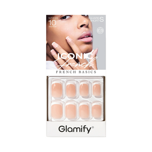 Glamify Iconic French Press On Nails [Square Short] #NTIF09