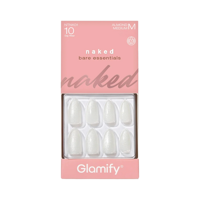 Glamify Naked Press On Nails [Almond Medium] #NTNK01