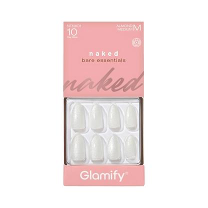 Glamify Naked Press On Nails [Almond Medium] #NTNK01