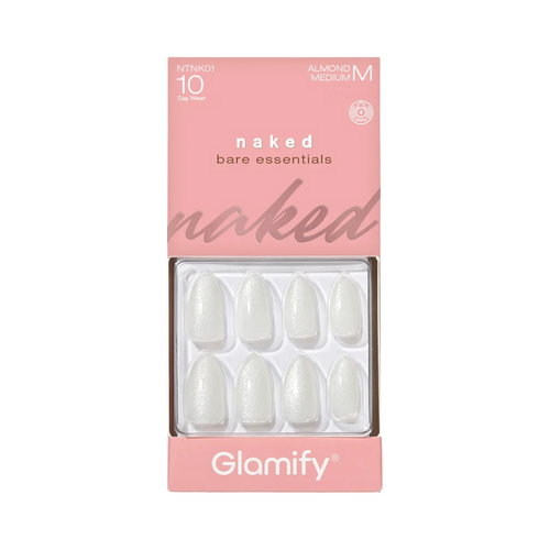 Glamify Naked Press On Nails [Almond Medium] #NTNK01