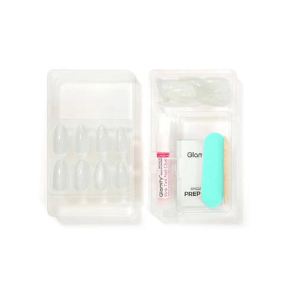 Glamify Naked Press On Nails [Almond Medium] #NTNK01