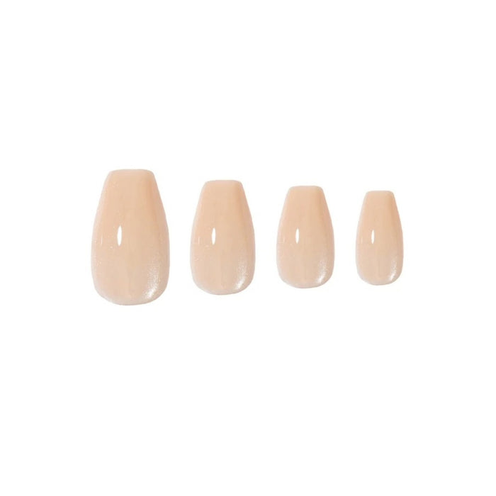 Glamify Naked Press On Nails [Coffin Medium] #NTNK02