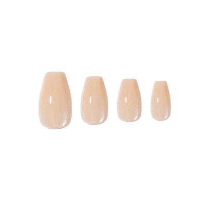 Glamify Naked Press On Nails [Coffin Medium] #NTNK02