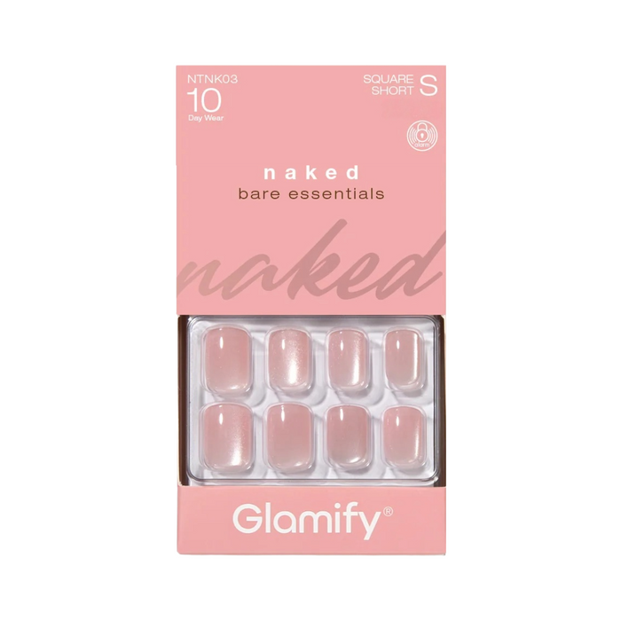 Glamify Naked Press On Nails [Square Short] #NTNK03