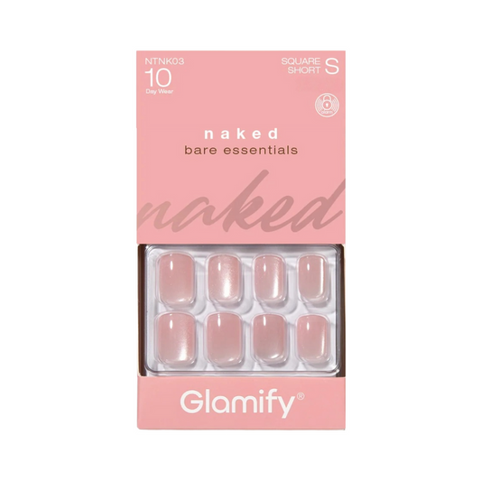 Glamify Naked Press On Nails [Square Short] #NTNK03