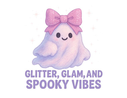 Glitter, Glam, & Spooky Vibes Women's Relaxed Tee - Whippie's