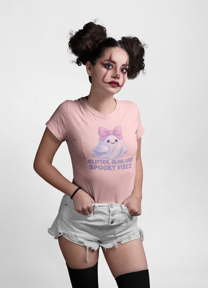 Glitter, Glam, & Spooky Vibes Women's Relaxed Tee - Whippie's