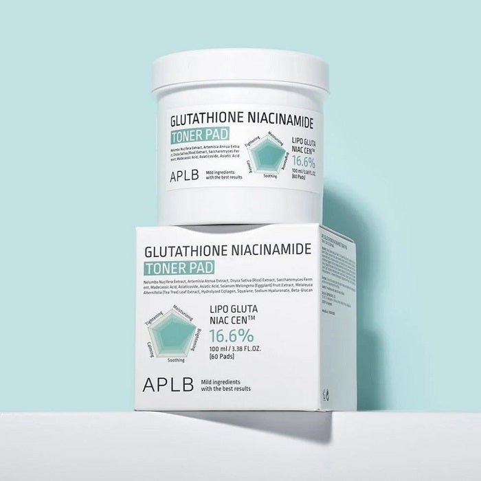 GLUTATHIONE NIACINAMIDE TONER PAD - Dischete Imbibate Cu Glutation Si Niacinamida Anti - Imbatranire - skinseen.ro
