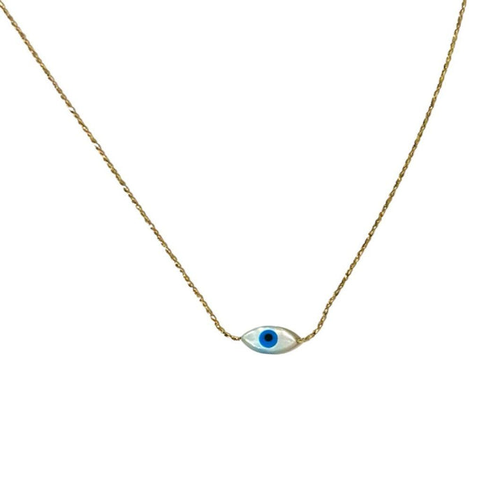 Gold Chain with Tear Shaped Eye