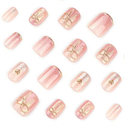 Gold Kiss | Short Square |EASY PRESS™