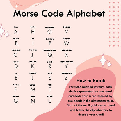 Gold Morse Code Bracelet | INSPIRE